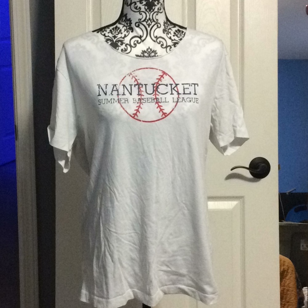 J. Crew graphic tee Nantucket baseball tee Medium